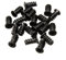 20Pcs Computer PC Case Cooling Fan Mount Screws Black For Fans 60mm 80mm 120mm