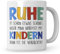 Sweetify Erzieherin Tasse, Ruhe mit Kindern dann ist verdächtig, Abschiedsgeschenk Erzieherin mit Herz, Kindergarten Kita Leitung, Danke Erzieher Geschenk Tagesmutter, Geschenke für Erzieherinnen