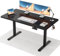 Flamaker Höhenverstellbarer Schreibtisch Ganze Tischplatte 110 x 53 cm Elektrischer Schreibtisch Höhenverstellbar für Steh-Sitz, Computertisch mit Memory-Funktion,Standing Desk,Schwarz