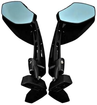 Motorrad Außenspiegel Motorrad Rückansicht Seitenspiegel Fahrrad Rückspiegel Für Suzuki Für GSXR 600 Für GSXR 750 Für GSXR 1000 1997-2012 Motorrad Spiegel(Schwarz)
