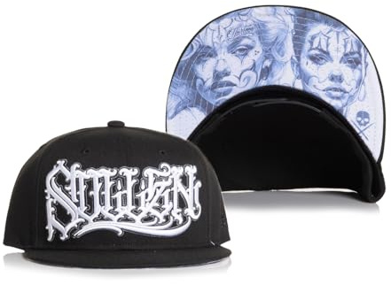 Sullen Clothing Snapback Cap Doubles Tattoo Basecap Mütze Kappe Clown Pin-Up