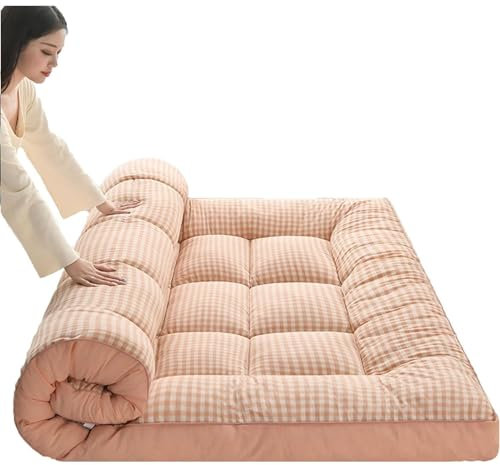 UE-MAOLU Japanische Bodenmatratze, Faltbares Futon-Schlafsofa, Einzelne Klappbare Bodenmatratze, Dickes Tatami Für Den Wohnheim (L,180 * 200cm)