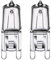 EVOGES G9 Halogen Oven Bulb, Warm White 2600K, 2,000 Hours, Pack of 2 – Compatible with Neff, Bosch, Siemens, AEG, Zanussi, Miele & More (40.0 Watts)