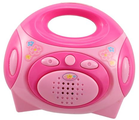 Kisangel Radio de Simulation Radio réaliste Boombox Enfant Musical d'intérieur d'éveil Jouets d'apprentissage pour Tout-Petits pour bébé Plastique