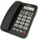 Smart Communication Solution Telefono fisso con filo con sistema di risposta digitale integrato e caratteristiche ID chiamante (nero)
