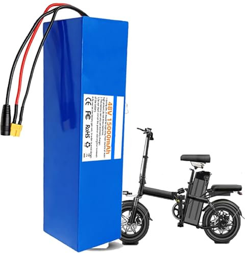 Batterie De Vélo Électrique 48V 13Ah 17.5Ah pour Moteurs 250W 500W 750W Litio Batterie De Remplacement pour Vélo, Batterie Lithium-ION Ebike avec Chargeur Et BMS XT60,48V 13Ah