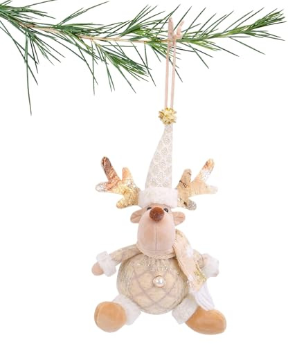 Ornamentos De Muñeca De Navidad Genérico - Cute Reindeers Doll Colgante Para La Manija De La Puerta - Ornamento De Figuras De Navidad, Transformación Multifuncional Del Hogar Para Fiestas Firles De Va