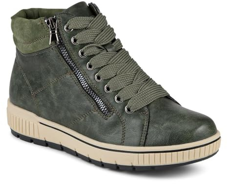 Pavers Womens Lace Up Boots with Side Zip | Autumn Winter Collection | Lace Up | Zip