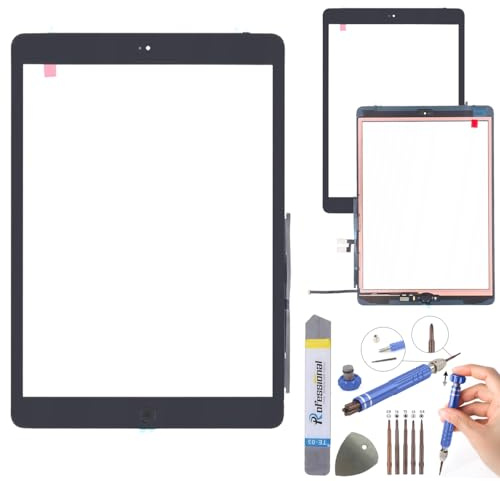 It'Go Digitizer für Apple iPad 10.2 2020 Gen. 8 Displayglas Touchscreen-Ersatzbildschirm, mit Home-Taste, mit Werkzeug Schwarz Hohe Qualität