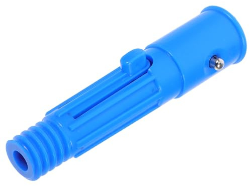 COMPUKAS Wear-Resistant Mop Handle Extension Pole Adapter for Broom Handle and Telescopic Pole, Threaded Plastic and Iron Replacement Accessory for Home and Commercial Use, Effortless