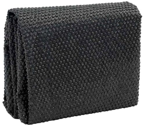 Cervaline Pellicola Solare Galleggiante Piscina Rettangolare 10x5 m Nera,Nero,11.8 kg -90342