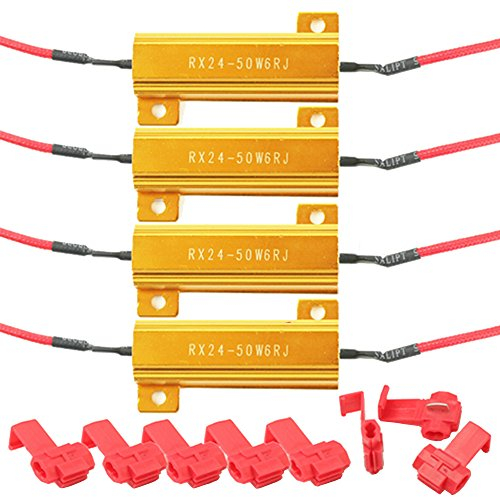 EE SUPPORT™ 4 X Auto 50W 6 Ohm Lastwiderstand Widerstand LED SMD Blinker