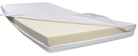 Dibapur® R 45A/15 Kaltschaummatratze FEST ab ca. 85 Kg Doppeltuchbezug Gesamthöhe ca. 16 cm (90 x 200 cm)