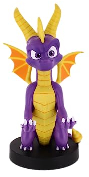Cable guy Spyro the dragon, soporte de sujeción o carga para mando de consola y/o smartphone de tu personaje favorito con licencia de Activision. Producto con licencia oficial. Exquisite Gaming
