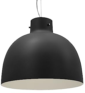 Kartell Bellissima, Lampada a Sospensione, Tecnopolimero termoplastico colorato in Massa, Nero, Ø 50 x H 41 cm [Classe di efficienza energetica E]