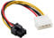 CABLEPELADO Stromkabel, 4-poliger Molex-Stecker auf 6-poligen PCI-Express-Stecker, Stromversorgung zu Grafikkarte, 6-polig, 15 cm