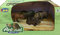 Luna Tierfiguren-Set Afrika 4-TLG. Spielfiguren mit Flusspferd Nashorn Rind + 3J