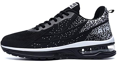 MAFEKE Air Athletic Herren-Laufschuhe, Tennis, modisch, leicht, atmungsaktiv, Walking-Sneaker (US 6,5–12,5 D)), Schwarz, 42 EU