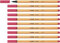 STABILO - Fineliner - point 88-10er Pack - erdbeerrot