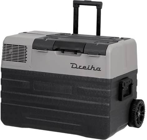 Dreiha CBX42-BR Nevera Portátil con compresor LG, CoolingBox 42-BR con una capacidad de refrigeración de +20°C a -20°C, Conexiones 12V / 24V 0 110V/ 220V para coche, camión, barco y autocaravana