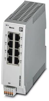 PHOENIX CONTACT FL SWITCH 2108 Managed Switch 2000, 8 RJ45-Ports 10/100/1000 MBit/s, Schutzart: IP20, PROFINET Conformance-Class A