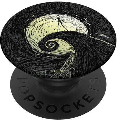 Disney Nightmare Before Christmas Spiral Hill Midnight PopSockets mit austauschbarem PopGrip