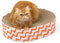 Conlun Kratzbretter Katze, 2 in 1 Ovales Katzenkratzbretter Schüssel Nest,Corrugated Lounge Kratzpappe für Katzen Bett, Katzen Kratzmöbel für Couch&Teppiche&Sofas(43x33x10cm)
