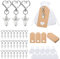 30 PCS Schutzengel Anhänger - Engel Anhänger Klein, Anhänger Taufe Gastgeschenk, Schutzengel Gastgeschenke Taufe Hochzeit Schlüsselanhänger Anhänger Mit Organza Beutel+Kraftpapieranhänger(Transparent)
