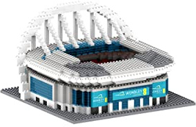 FOCO Officially Licensed England FA Wembley Stadium 3D Bricks Mini BRXLZ Football Stadium Construction Set - Premier League Model - 1,464 Pieces - Ages 12+ - Sports Merchandise