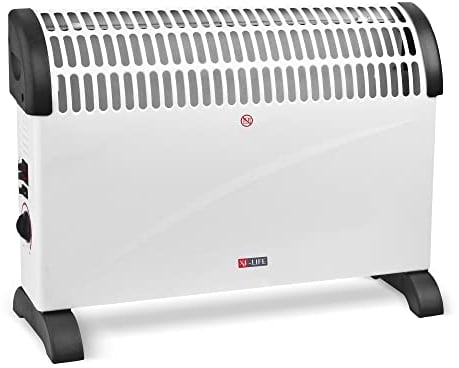 X4-LIFE Konvektor mit Turbofunktion, 3 Stufen Wärmeregulierung 750W, 1250W und 2000W, Elektrischer Heizkörper, Überhitzungsschutz mit Kontrollleuchte, Wärmt bis zu 25m², Standheizung mit Tragegriffen