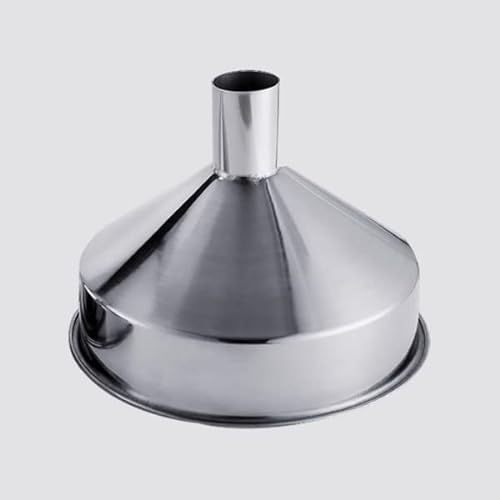 HOMEXO Embudo de Acero Inoxidable 304, Embudo de Aceite doméstico Grande, Embudo Industrial Extragrande, 1 Unidad (Color : Q)