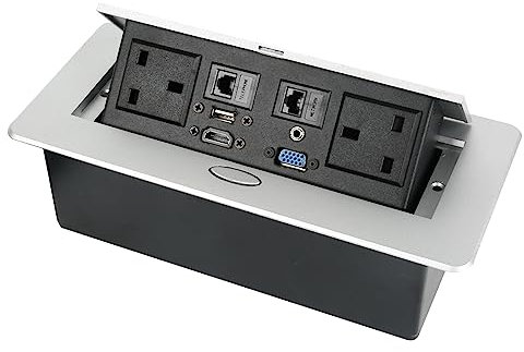 Pop Up Sockets, Pop up Plug Extension Socket, Pop up Power Socket for Kitchen Worktops (D)