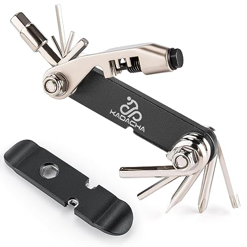 KONG MING CAR Outil multifonction pour vélo - Clé à chaîne de vélo/Torx/tournevis - Kit d'outils de réparation compact et léger pour vélos de route et VTT (noir)