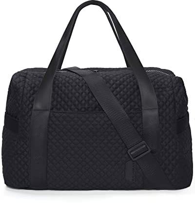 Sac De Voyage pour Femme, BAGSMART Sac Weekend Femme Sac de Sport, Essentiels de Voyage, Grand Valise maternité Sac d'hôpital pour l'accouchement (Noir)