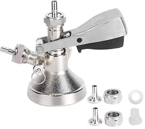 Xcello Vielseitige Fasskupplung aus Edelstahl, G-Typ, Bierzapfanschluss Für Fassbier Und Limonade