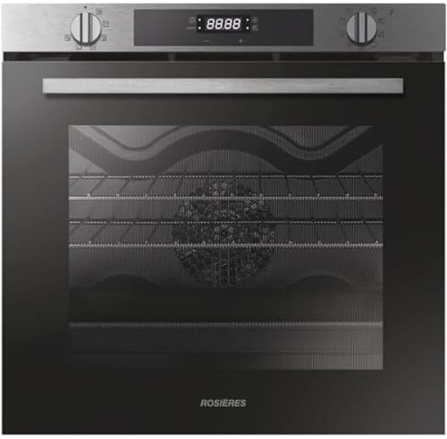 Four encastrable pyrolyse chaleur pulsée ROSIERES RFC3OP5579IN - noir - porte froide - 60x60x57 cm