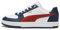 PUMA Unisex Caven 2.0 Sneaker, White-Mars Red-Club Navy, 41 EU