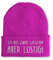 tshirtladen Beanie Mütze Ich Bin zwar langsam Aber lustig! Statement Wintermütze, Farbe: Pink
