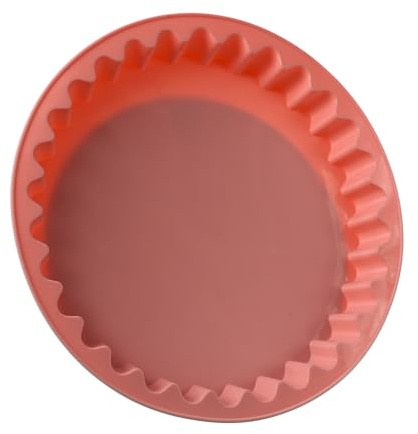 MARELIDA Backform - Kuchenform - Tarteform - Silikon - rund - D: 26,5cm (rosa)