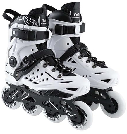 YYW Inline-Skates, Damen und Herren, professionelle Rollschuhe, Fitness, Inline-Skate für Erwachsene und Anfänger (2-Weiß, 37)
