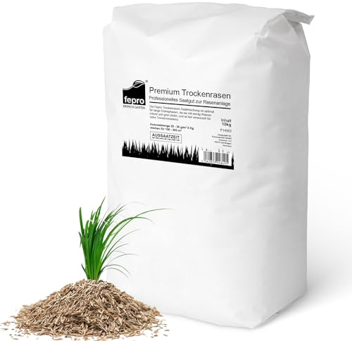 20 kg de semillas de césped resistentes a la sequía, para césped seco y sombra, de germinación rápida, 800 m², ideal para siembra nueva y resiembra