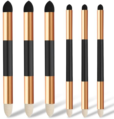 6pcs Artist Blending Sponge Pen, 2 Sizes Double-Headed Pastel Blending Stump Pencil Sketch Pencil Brush Rubbing Sponge Drawing Art Blender Stick Drawing Blender for School Students Beginners Artists