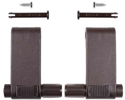 CANTONDZ Griffhebel-Set Griffgarnitur Braun Griffset Kompatibel mit Braas/Dörken-Atelier-Fenster (BA/DA) 1992-(Braun)