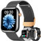 Smartwatch Uhr Armbanduhr Fitnessuhr Uhren: Schwarz Smartwatch Damen Wasserdicht Blutdruck Sportuhr Telefonfunktion Herzfrequenz Schrittzähler 1,83 Touchscreen Metallarmband Damenuhr fuer Android iOS