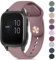 20MM Watch Cinturino per Garmin Venu Sq Music/Venu Sq 2 Music/Venu Sq 2 /Venu Sq/Venu 2 /Venu 2 Plus,Silicone Cinturino per Uomo Donna,Smoke Purple