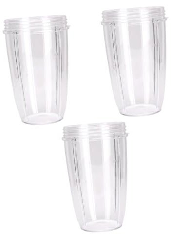 Amosfun 3 Piezas taza de la licuadora vasos plástico ordenador portstil portàtils reemplazo de la licuadora batidora de mano eléctrica batidoras mezclador eléctrico taza de la coctelera