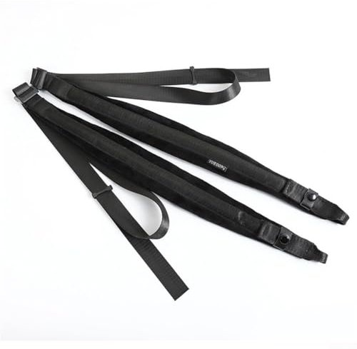 Zoegneer Akkordeon-Gurte aus weichem Nylon, Akkordeon-Schultergurt mit verstellbarer Schnalle für 8120 Bass-Akkordeons, Schwarz (8–48 Bass)