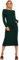 Zaffiro Atelier Women's Cable Knitted Jumper Ladies Long Sleeve Side Pocket Tie Up Maxi Midi Fancy Dress (UK, Numeric, 12, 14, Regular, Regular, Bottle Green)