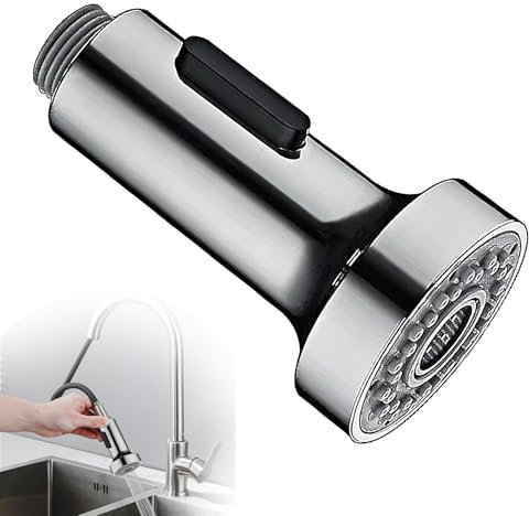 Douchette Evier Cuisine Robinet 360 Degres, 2 Modes Embout Robinet Cuisine, Mitigeur Evier Cuisine Tete de Robinet Rotative, Flexible Mitigeur evier Avec Douchette Adaptateur, Universal Orientable