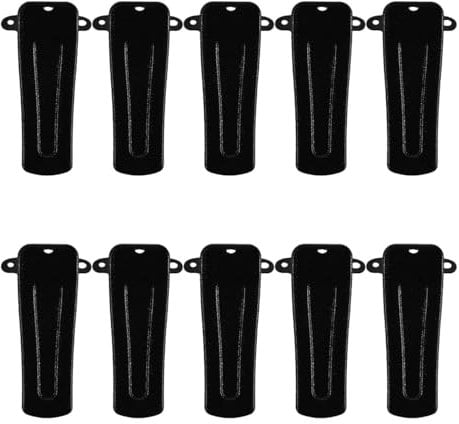 Namvo 10 Pack Radio Belt Clip, Belt Clip Pvc Walkie Talkie Belt Clip With 20 Screws, Replacement Radio Belt Clip Clamp Hook Bracket For Two-Way Radio